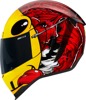 ICON Airform Brozak MIPS Helmet XL Yellow/Red - Full face helmet with MIPS technology