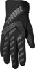 Thor Youth Spectrum Gloves Black - Large - Youth off-road gloves with touchscreen tips