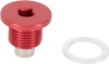 Moose Magnetic Drain Plug M16x1.5x19mm Red