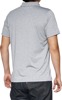 100 Percent Corpo Polo Shirt Heather Gray White Men's Large - Moisture-wicking polo for men, size Large