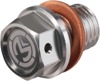 Moose Magnetic Drain Plug M8x1.25x20mm Silver Anodized Aluminum