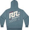 ICON Rizz Rizz Hoodie Men's Medium Blue/Off-White - Ultra-soft cotton/polyester hoodie