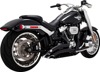 Vance & Hines Big Radius 2-2 Black Exhaust System For Harley Softail 114 - Full exhaust for Harley Softail 114 models