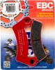 EBC FA741X Carbon X Brake Pads Set Front For Arctic Cat Textron UTV - Front brake pads For Arctic Cat Wildcat, Textron Stampede