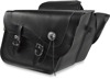 Willie & Max Deluxe FleetSide Slant Saddlebags Chrome 16"x11"x6.5"
