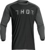 Thor Terrain Jersey Black Charcoal Men's Small - Off-road jersey, small, black charcoal, men's