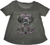 Women's Sin On Wheels Scoopneck Tee - Sin On Wheels Tee Gry Wlg