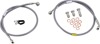 Stainless Steel Front 2-Lines Brake Line Kit - For 06-16 650 Ninja
