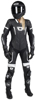 Men's Apex V1 RR Leather One-Piece Race Suit Black/White Medium