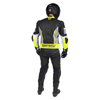 Men's Apex V1 RR Leather One-Piece Race Suit HiViz/Grey Small