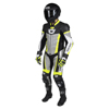 Men's Apex V1 RR Leather One-Piece Race Suit HiViz/Grey Small