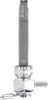 Pingel Hex Chrome Inward Outlet Petcock 90 Deg.