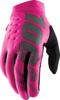 100% Women's Brisker Cold-Weather Gloves - Neon Pink/Black, Size M 100% Women's Brisker Cold-Weather Gloves - Neon Pink/Black, Size M