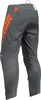 Thor Youth Sector Checker Pants White Charcoal Gray Orange Size 28 - Youth off-road pants, size 28, white/gray/orange