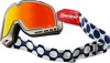 100% Barstow Goggle Hayworth Red Mirror Lens Adult One Size - Red mirror lens goggles, adult size, unisex