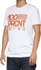 100 Percent Tech Surman T-Shirt White Orange Men's Large - Men's tech t-shirt, White/Orange, size Large