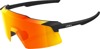 100 Percent Aerocraft Sunglasses Matte Soft Tact Black HiPER Red Mirror - HiPER Red Mirror lens sunglasses, adult size