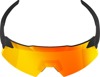 100 Percent Aerocraft Sunglasses Matte Soft Tact Black HiPER Red Mirror - HiPER Red Mirror lens sunglasses, adult size