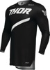 Thor Sportmode Brave Jersey Black White Men's 3XL - Athletic fit jersey, Black/White, Men's 3XL