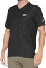 100% Celium Short-Sleeve Jersey Dark Gray Men's Medium - Moisture-wicking MTB jersey for men, size M, Dark Gray