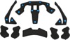 100% Trajecta Bicycle Helmet Liner Black Small - Replacement liner for 100% Trajecta helmets, size S