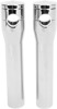 Accutronix Elite Chrome 8in Billet Handlebar Risers For Harley Softail Springer