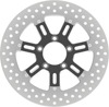 Delmar Floating Front Left Brake Rotor 300mm Contrast - Harley Delmar Floating Front Left Brake Rotor 300mm Contrast - Harley