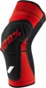 100% Ridecamp Knee Guards XL Black/Red Unisex - Lightweight knee guards for cycling, XL size