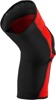 100% Ridecamp Knee Guards XL Black/Red Unisex - Lightweight knee guards for cycling, XL size