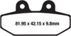 Double-H Sintered Rear Brake Pads - Replaces Harley # 41300197