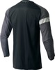 Thor Range Jersey Black Heather Gray XL Men's - Moisture-wicking long-sleeve off-road jersey