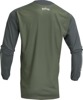 Thor Terrain Jersey XL Charcoal Green Men's Off-Road - XL off-road jersey in charcoal green for men