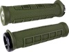 ODI Elite Pro v2.1 Lock-On Grips Black/Green Pair - Ergonomic lock-on grips for bicycles, Black/Green