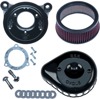 Black Stealth Mini Teardrop Air Cleaner by S&S for Harley-Davidson