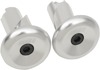 ODI Aluminum Handlebar End Plugs Silver Universal Pair - Universal fit for 14mm-19mm handlebars