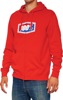 100% Men's Official Zip Hoody Red M 100% Men's Official Zip Hoody Red M
