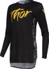 Thor Sportmode Shadow Jersey Women's Large Black/Yellow/Camo Gray - Athletic fit jersey, women's large, black/yellow/camo gray