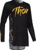 Thor Womens SPORTMODE Shadow Jersey Black Yellow Camo Gray Medium - Athletic fit, moisture wicking, medium, womens jersey
