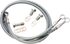 Stainless Steel Front Brake Line Kit - 2 Lines - For 99-02 Suzuki SV650