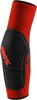 100% Ridecamp Elbow Guards Black/Red Large Unisex - Lightweight slip-on elbow guards for adults