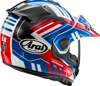 Arai XD-5 Trail Helmet Large Blue/White/Red - Dual sport helmet with peak & VAS-A shield