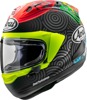 Arai Corsair-X Tatsuki Helmet Frost 2XL - Full-face helmet with Tatsuki graphic.