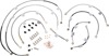 Stainless Steel ABS Brake Line Kit - F&R Brake Lines - For 12-21 Yamaha XTZ1200 Super Tenere