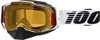 100% Armega Snow Goggle Yellow Lens Adult Unisex White Black - Yellow lens snow goggle for adults by 100%