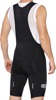100% Exceeda Bib Shorts Men's Large Black/White - Men's cycling bib shorts, size Large, Black/White
