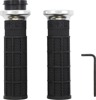 ODI Hart-Luck V-Twin Lock-On Grips Black/Silver 1in TBW - Lock-On grips for select Harley-Davidson models