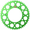 20-22 Kawasaki KLX300R Rear Sprocket Grooved - Green 520-50 Teeth