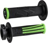 ODI Emig Pro V2 Lock-On Grips Black/Green For 7/8" Handlebars - Lock-on grips, Black/Green, For select MX/off-road bikes