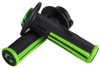 ODI Emig Pro V2 Lock-On Grips Black/Green For 7/8" Handlebars - Lock-on grips, Black/Green, For select MX/off-road bikes