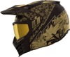 ICON Elsinore Kaonohi Helmet - Black/Gold, M - Modular off-road helmet with 25K Gold MXShield
